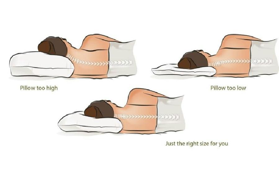 neck pain pillow position